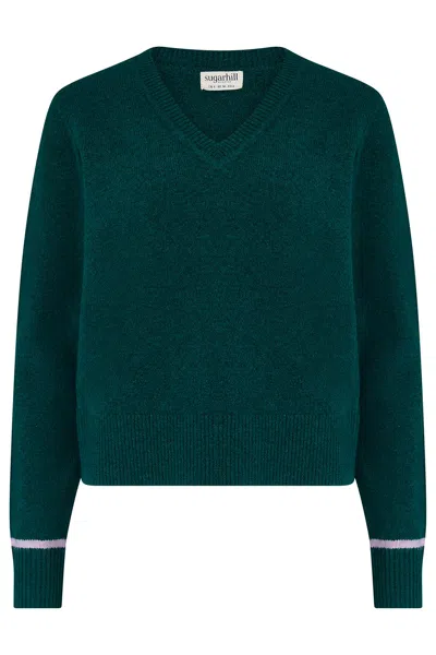 Sugarhill Brighton Women's Maisie V Neck Jumper - Dark Green