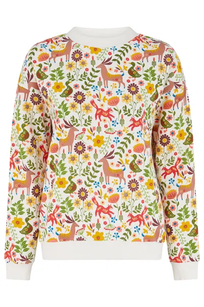 Sugarhill Brighton Women's Noah Sweatshirt Cream Forest In White