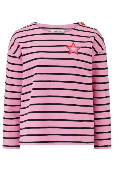 Sugarhill Brighton Women's Pink / Black Celine Breton Top Pink, Black, Star In Multi