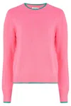 Sugarhill Brighton Women's Pink / Purple Helena Sweater Pink, Contrast Tipping In Pink/purple