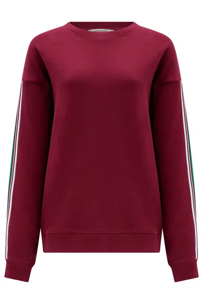 Sugarhill Brighton Women's Red Magda Sweatshirt Oxblood Stripe