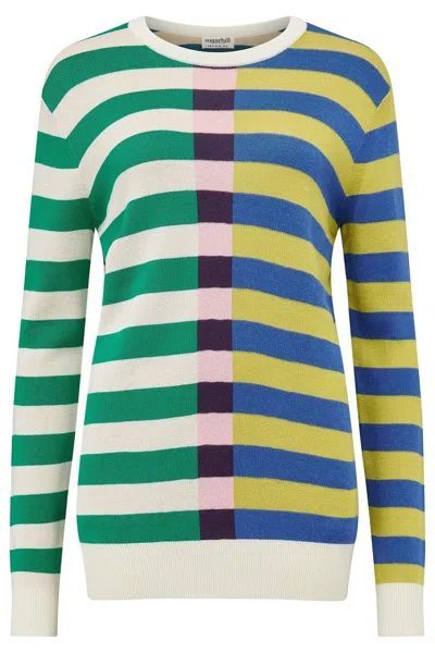 Sugarhill Brighton Women's Rosie Jumper Multi, Off-set Stripe