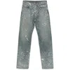 Sugarhill Paint-splatter Jeans In Blue