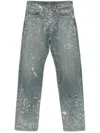Sugarhill Paint-splatter Jeans In Blue