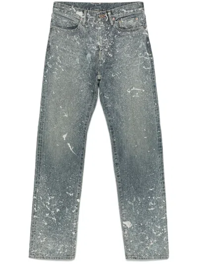Sugarhill Paint-splatter Jeans In Multicolor