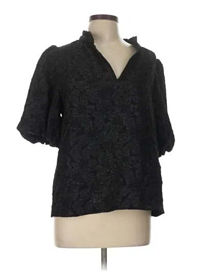 Pre-owned Sugarlips 3/4 Sleeve Blouse In Black