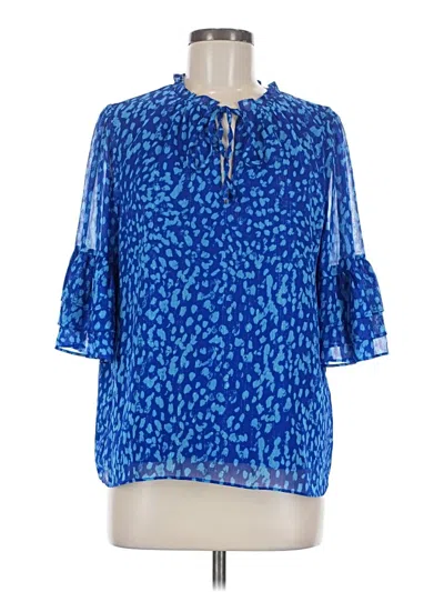 Pre-owned Sugarlips 3/4 Sleeve Blouse In Blue