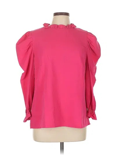 Pre-owned Sugarlips 3/4 Sleeve Blouse In Pink