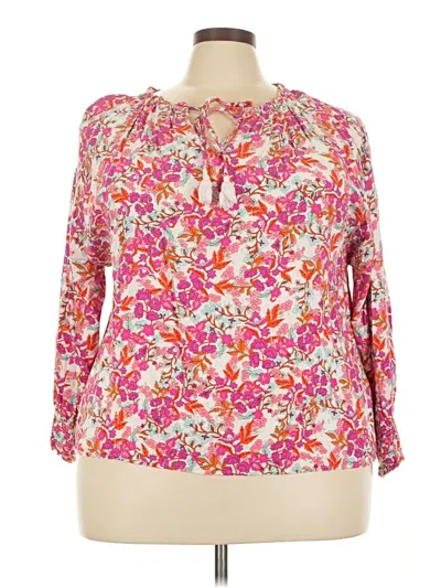 Pre-owned Sugarlips 3/4 Sleeve Blouse In Pink