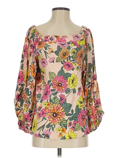 Pre-owned Sugarlips 3/4 Sleeve Blouse In Pink