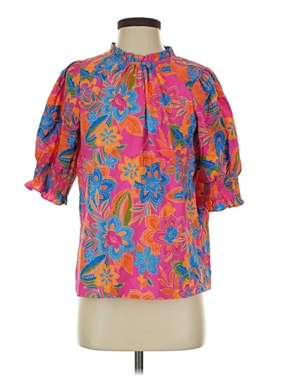 Pre-owned Sugarlips 3/4 Sleeve Blouse In Pink