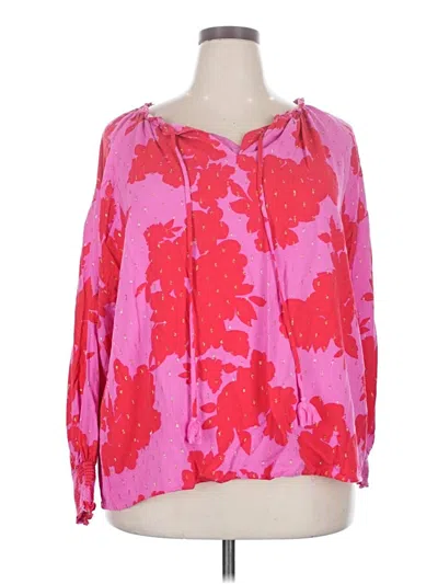Pre-owned Sugarlips 3/4 Sleeve Blouse In Pink