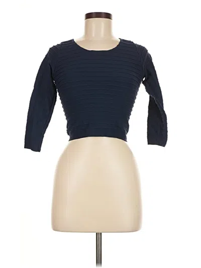 Pre-owned Sugarlips 3/4 Sleeve T-shirt In Blue