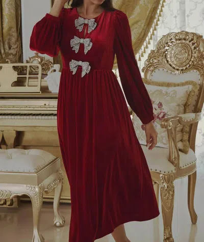 Sugarlips A Touch Of Sparkle Dress In Red
