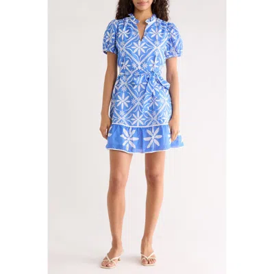 Sugarlips Alexia Floral Susi Minidress In Blue