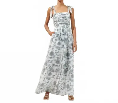Sugarlips Amanda Wide Leg Jumpsuit In Grey Black In Blue