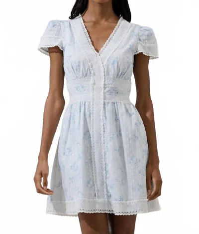 Sugarlips Arabella Floral Lace Mini Dress In White