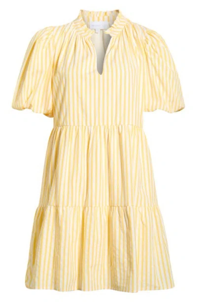 Sugarlips Audry Stripe Jacey Babydoll Minidress In Multi