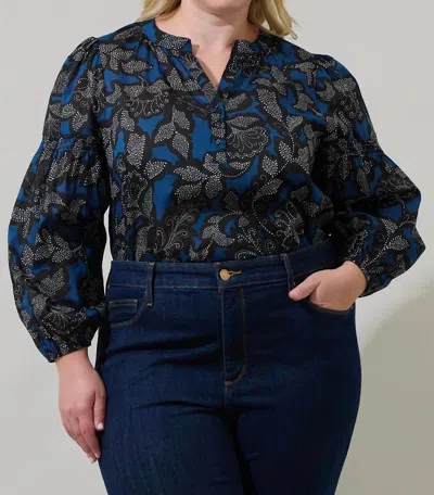Sugarlips Aurina Plus Blouse In Black In Multi