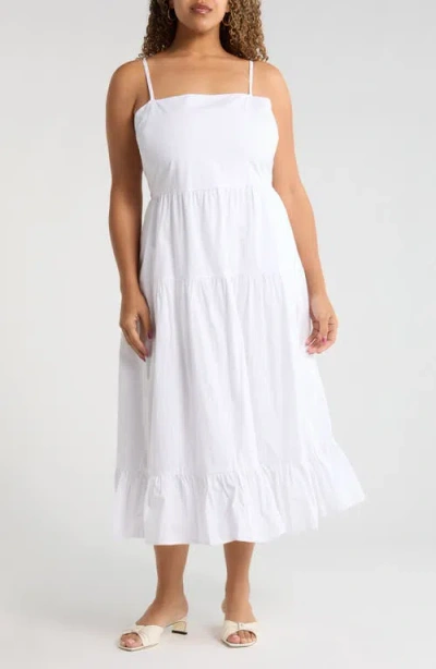 Sugarlips Brynley Cami Midi Sundress In White
