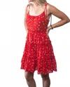 Sugarlips Candy Apple Ditsy Tiered Mini In Red