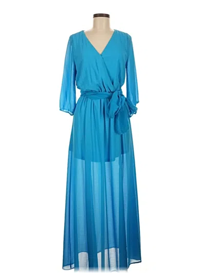 Pre-owned Sugarlips Casual Dress In Blue