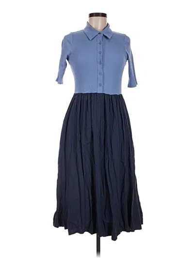 Pre-owned Sugarlips Casual Dress In Blue