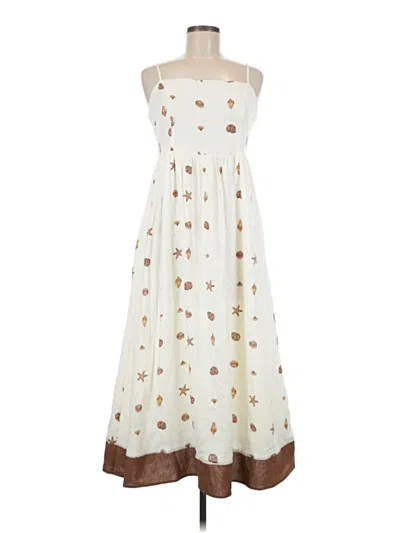 Pre-owned Sugarlips Casual Dress In White