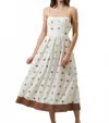 Sugarlips Cerise Shell Dress In Ivory-brown In Multi