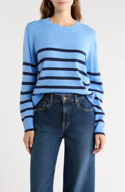 Sugarlips Chantilly Stripe Sweater In Blue/navy