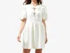 Sugarlips Chelsea Bow Tie Mini Dress In White
