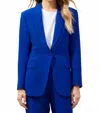 Sugarlips Chelsea Fitted Notch Lapel Blazer In Cobalt Blue In Blue