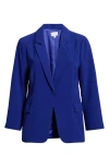 Sugarlips Chelsea One-button Blazer In Blue