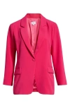 Sugarlips Chelsea One-button Blazer In Pink