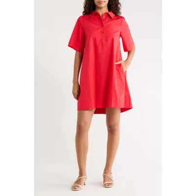Sugarlips Danbury Trapeze Minidress In Red