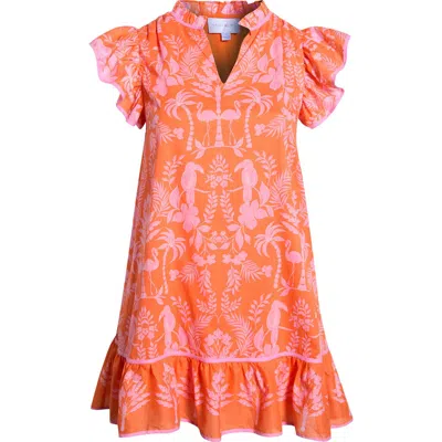 Sugarlips Davina Tropical Print Shift Minidress In Multi