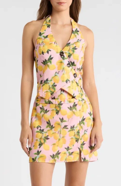 Sugarlips Desery Halter Vest In Pink