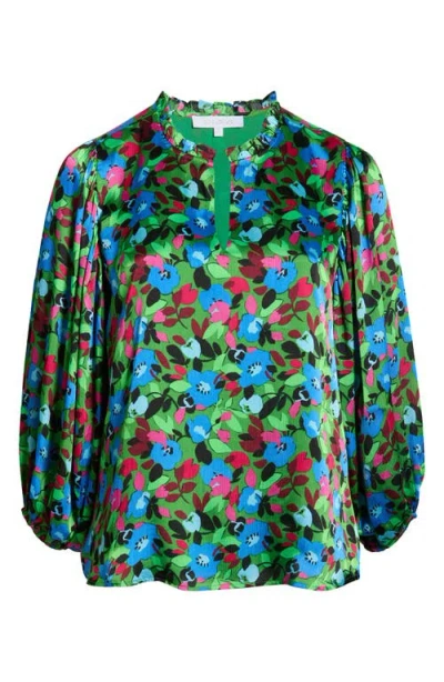 Sugarlips Destine Floral Print Top In Multi