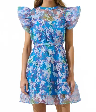 Sugarlips Eleni Dress In Cobalt Multi In Blue