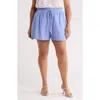 Sugarlips Elise Stripe Taliya Drawstring Shorts In Multi