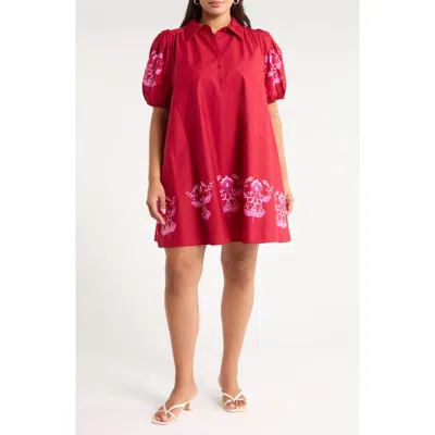 Sugarlips Elissa Cotton Minidress In Red
