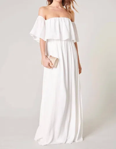 Sugarlips Enamored Off The Shoulder Ruffle Dress In White