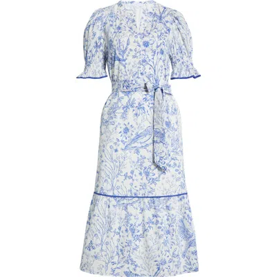 Sugarlips Eve Floral Nori Midi Dress In Multi
