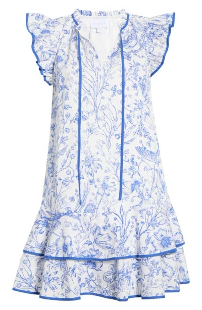 Sugarlips Eve Floral Print Ruffle Dress In Multi