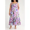 Sugarlips Evren Tropics Tayla Smocked Cotton Sundress In Animal Print
