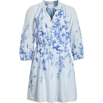 Sugarlips Fernie Field Sarie Cotton Minidress In Blue
