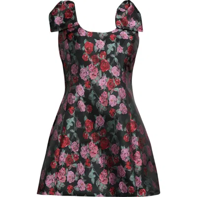 Sugarlips Floral Jacquard Sheath Dress In Multi