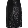 Sugarlips Friday Nights Sequin Midi Skirt In Black