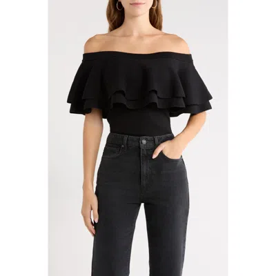 Sugarlips Genoa Kaila Off The Shoulder Top In Black