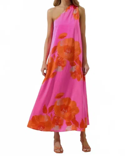 Sugarlips Glena Floral Printed Maxi Dress In Pink